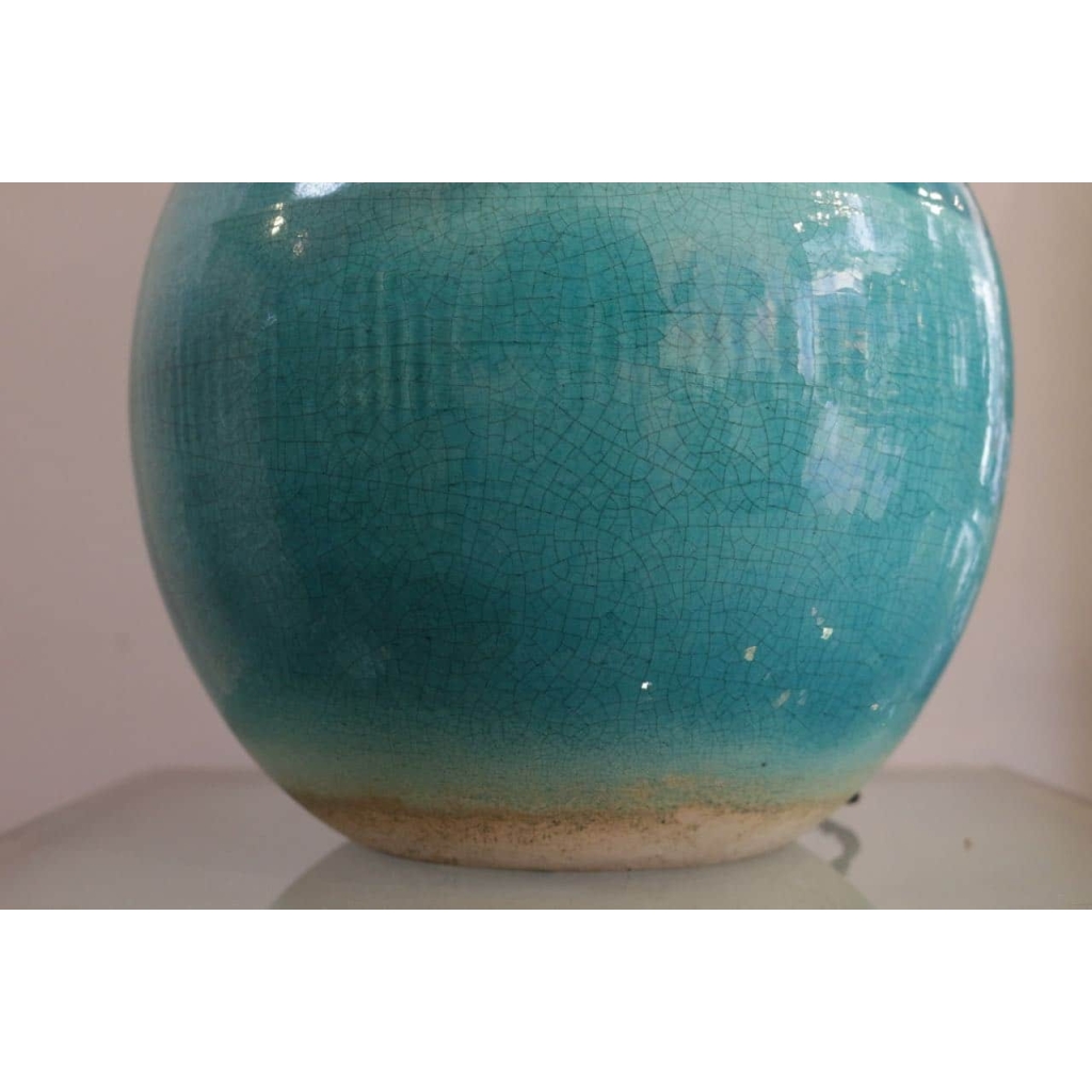 Pied de lampe en céramique par Jean Besnard, art déco | Biron Pied de lampe en céramique par Jean Besnard, art déco