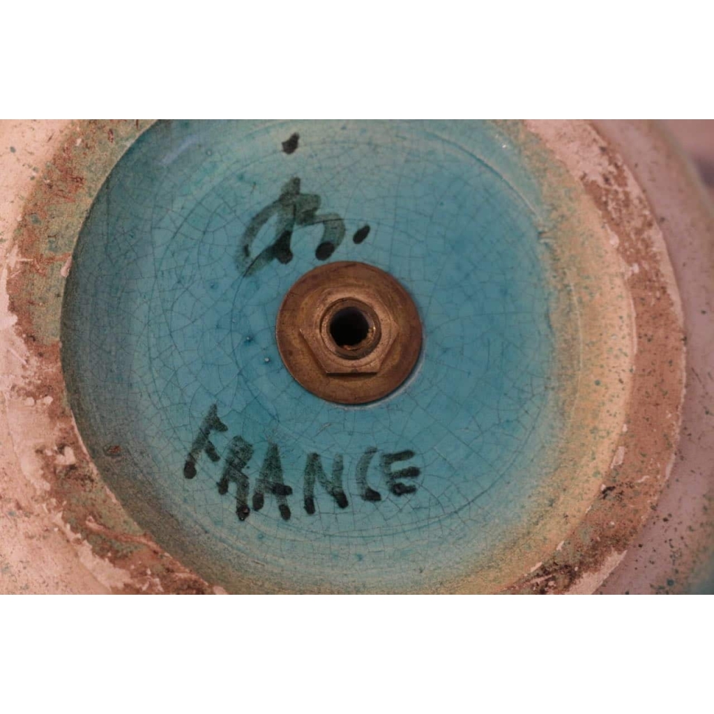 Pied de lampe en céramique par Jean Besnard, art déco | Biron Pied de lampe en céramique par Jean Besnard, art déco