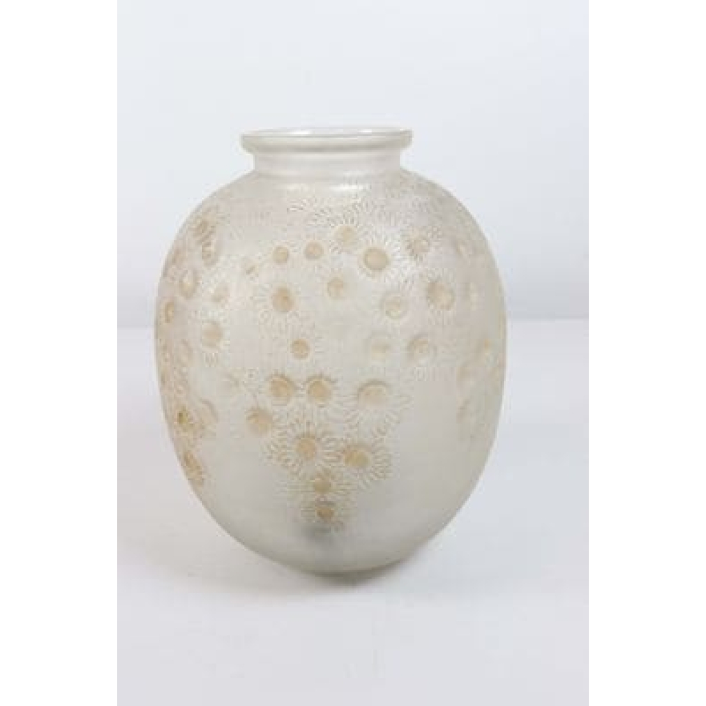 RENE LALIQUE (1860-1945) Vase « Marguerites » | Biron RENE LALIQUE (1860-1945) Vase "Marguerites"