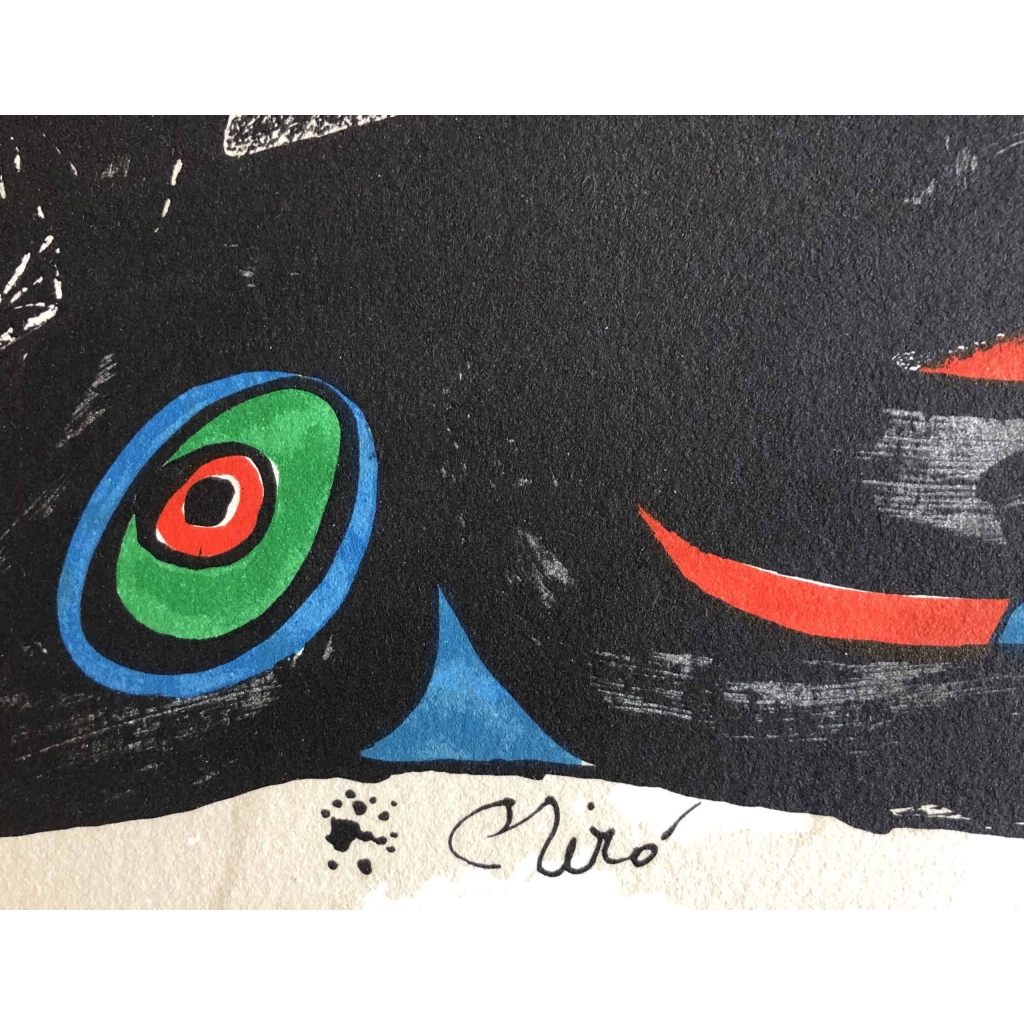 MIRO Joan Escultor Lithographie en couleur signée | Biron MIRO Joan Escultor Lithographie en couleur signée