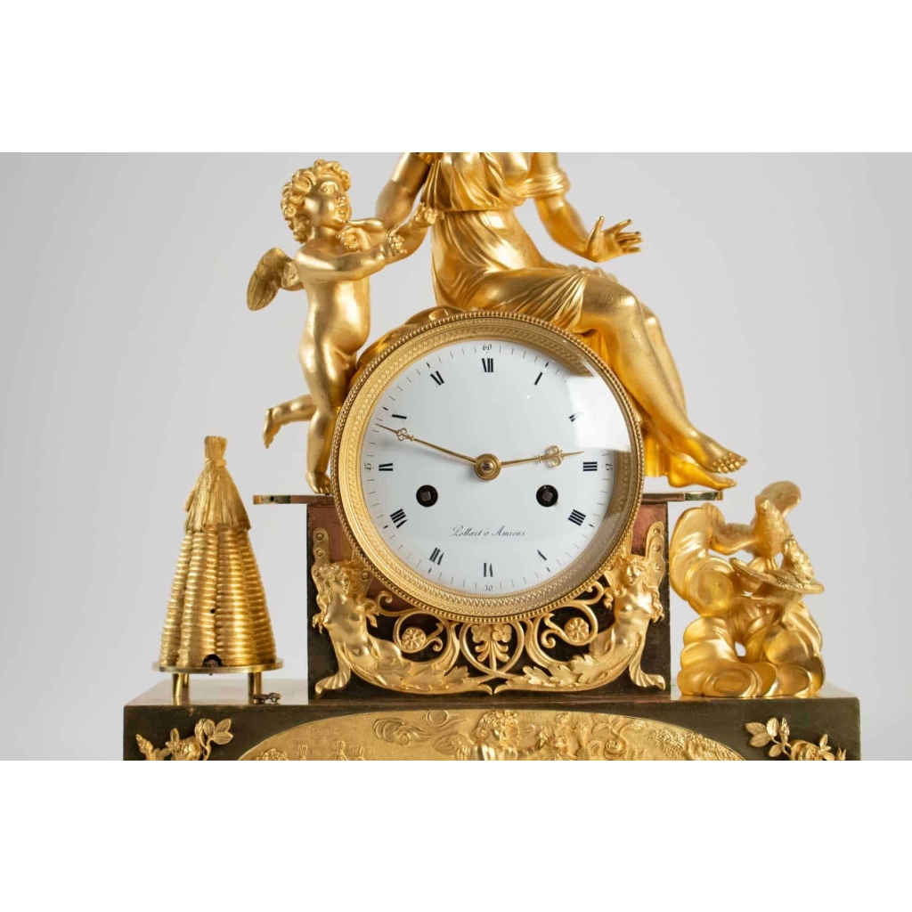 Pendule d’époque 1er Empire (1804 – 1815). | Biron Pendule d'époque 1er Empire (1804 - 1815).