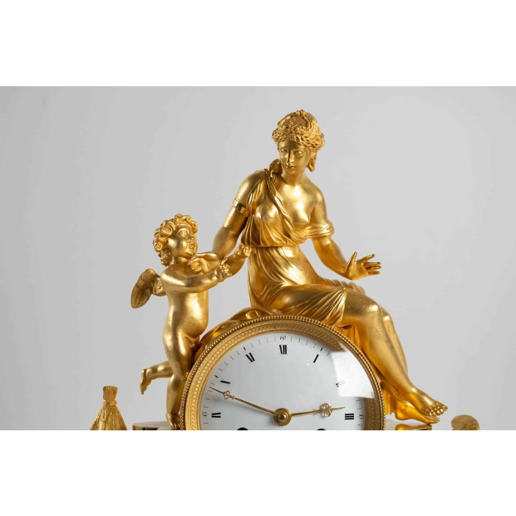 Pendule d’époque 1er Empire (1804 – 1815). | Biron Pendule d'époque 1er Empire (1804 - 1815).