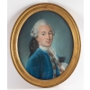 « Portrait d’Un Gentilhomme », XVIIIème Siècle, Pastel | Biron |||||