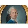 « Portrait d’Un Gentilhomme », XVIIIème Siècle, Pastel | Biron "Portrait d'Un Gentilhomme", XVIIIème Siècle, Pastel
