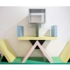 bibliothèque Carlton d’Ettore Sottsass pour Memphis Milano | Biron bibliothèque Carlton d'Ettore Sottsass pour Memphis Milano