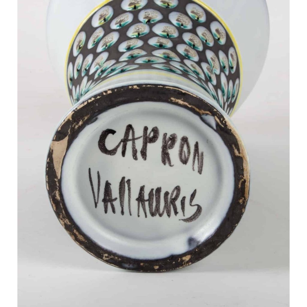 Vase diabolo par Roger Capron (1922 – 2006) – céramique année 50 | Biron Vase diabolo par Roger Capron (1922 - 2006) - céramique année 50