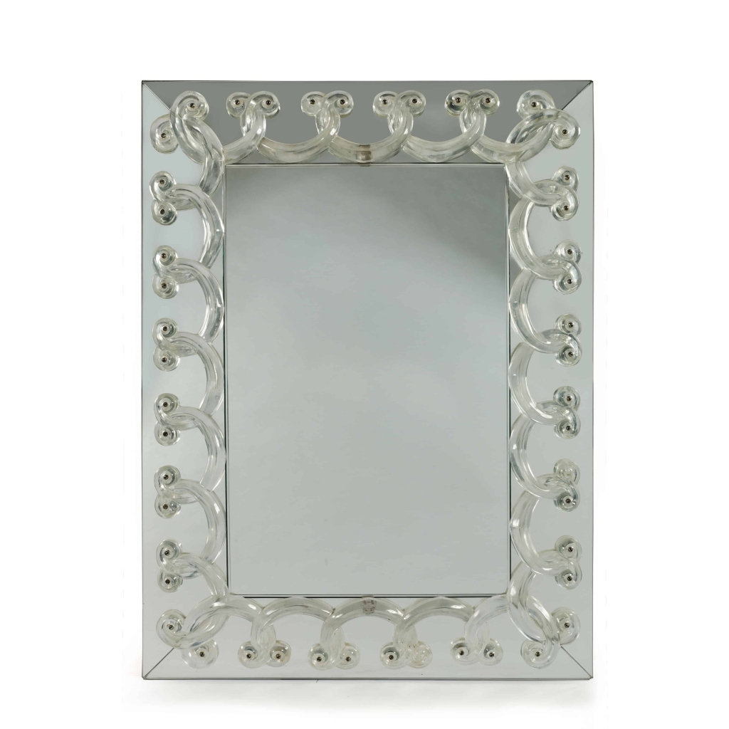 Marc LALIQUE Miroir « rinceaux « | Biron |||