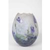 Daum Vase œuf « Violettes » | Biron Daum Vase œuf "Violettes"