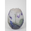 Daum Vase œuf « Violettes » | Biron Daum Vase œuf "Violettes"