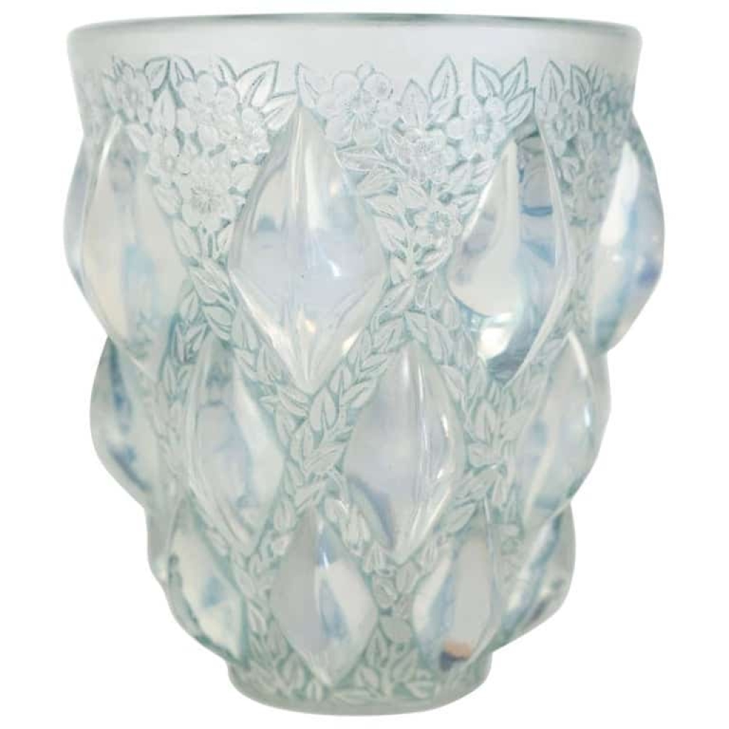 Rene Lalique Opalescent « Rampillon » Vase | Biron Rene Lalique Opalescent "Rampillon" Vase