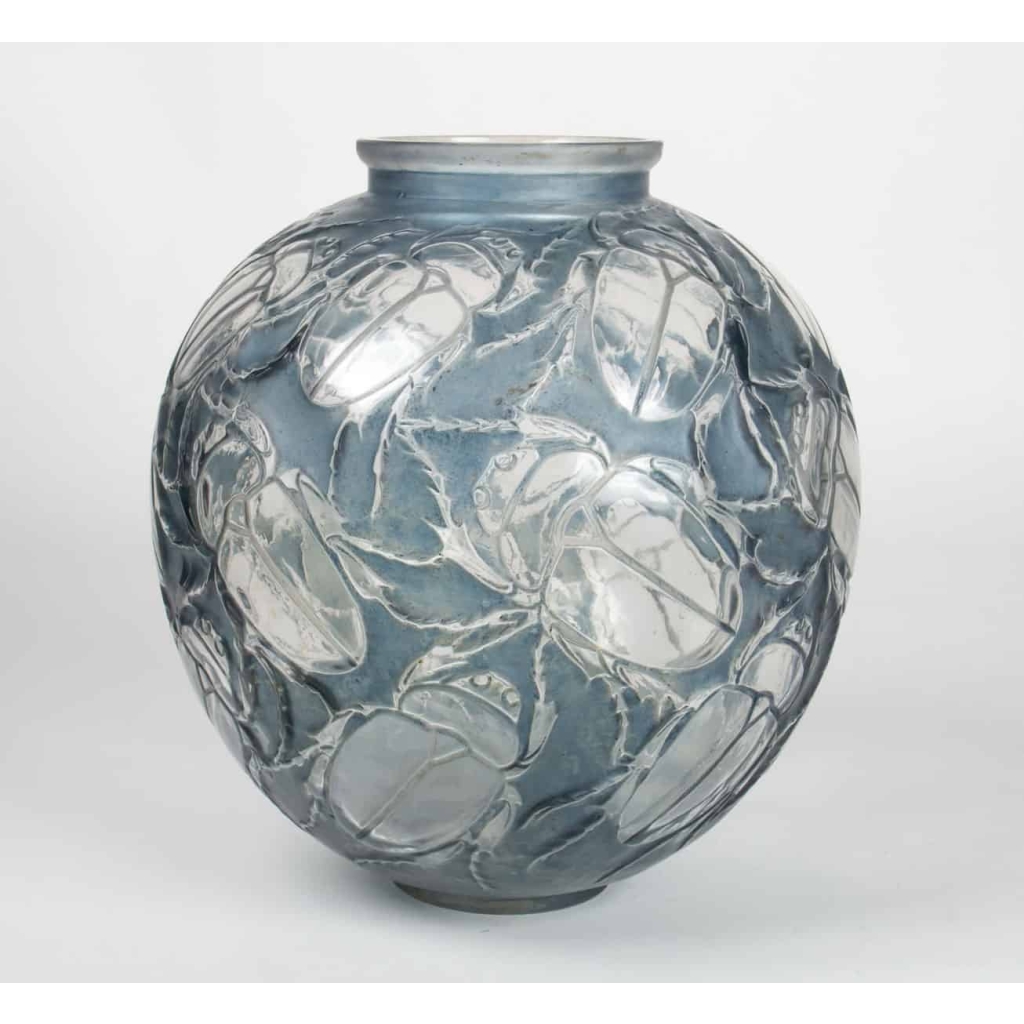 René LALIQUE : Vase Gros scarabée (1923) | Biron ||||||