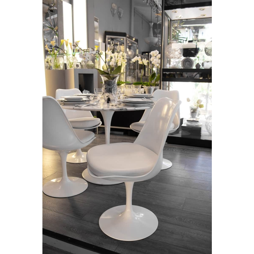 Knoll & Saarinen : 4 Chaises Pivotantes « Tulip » | Biron Knoll & Saarinen : 4 Chaises Pivotantes "Tulip"