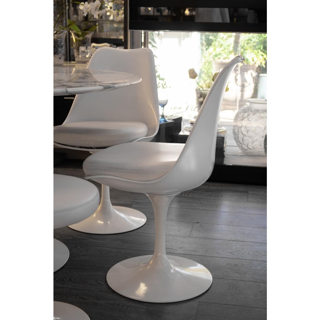 Knoll & Saarinen : 4 Chaises Pivotantes « Tulip » | Biron Knoll & Saarinen : 4 Chaises Pivotantes "Tulip"