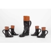 Bottes cavalière formant chopes par Pol Chambost ( 1906 – 1983 ), céramique année 50 | Biron Bottes cavalière formant chopes par Pol Chambost ( 1906 - 1983 ), céramique année 50