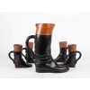 Bottes cavalière formant chopes par Pol Chambost ( 1906 – 1983 ), céramique année 50 | Biron Bottes cavalière formant chopes par Pol Chambost ( 1906 - 1983 ), céramique année 50