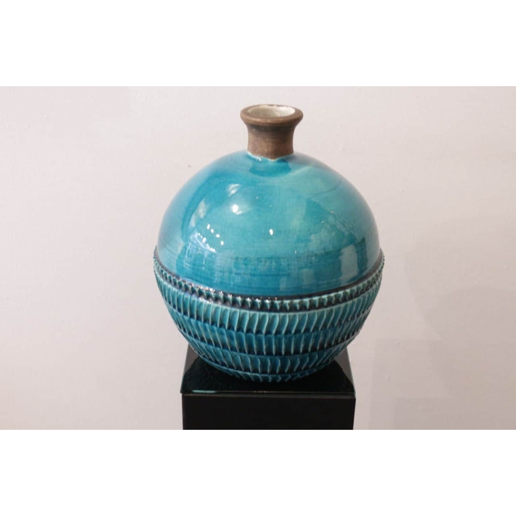 Jean Besnard ( 1889 – 1958) – Vase boule, céramique art déco | Biron Jean Besnard ( 1889 - 1958) - Vase boule, céramique art déco