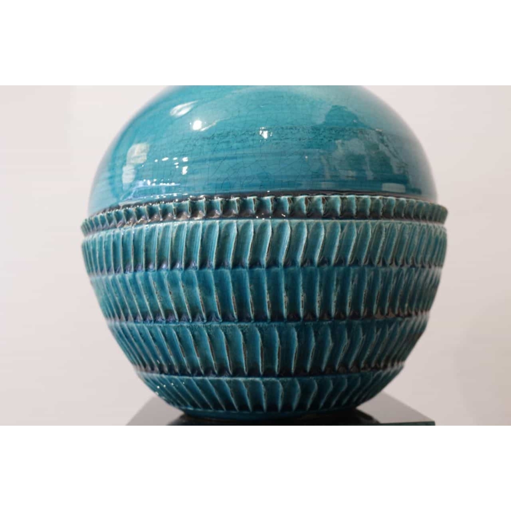 Jean Besnard ( 1889 – 1958) – Vase boule, céramique art déco | Biron Jean Besnard ( 1889 - 1958) - Vase boule, céramique art déco