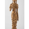Déesse Indonésienne en Métal Doré Tenant une Fleur de Lotus, 1920-1940 | Biron Déesse Indonésienne en Métal Doré Tenant une Fleur de Lotus, 1920-1940