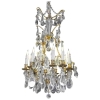 Lustre En Cristal Du XIXème Siècle, Bronze Doré, Epoque Napoléon III, Style Louis XV | Biron ||||||||||