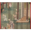 Soie, Peinture Chinoise, XIXème Siècle, Scène De Temple, Asie