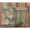 Soie, Peinture Chinoise, XIXème Siècle, Scène De Temple, Asie