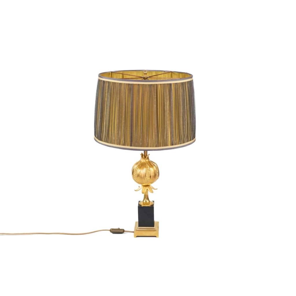 Maison Charles, Lampe Grenade en bronze doré, vers 1970 | Biron ||||||