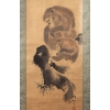 Mori Sosen (森 狙仙), Japan 1747 – August 18, 1821, Painting of Two Monkeys, Kakemono (Hanging Scroll), Ink on Paper | Biron |||||