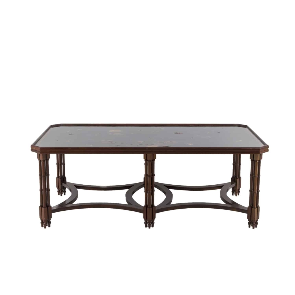 Madeleine Castaing, Table basse en placage d’acajou, années 1950