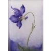Daum Nancy :Vase à Décor de « Violettes » Emaillées à Section Carrée | Biron Daum Nancy :Vase à Décor de "Violettes" Emaillées à Section Carrée