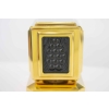 Maison Lalique : 6 Poignées Métal Doré & Cristal Noir