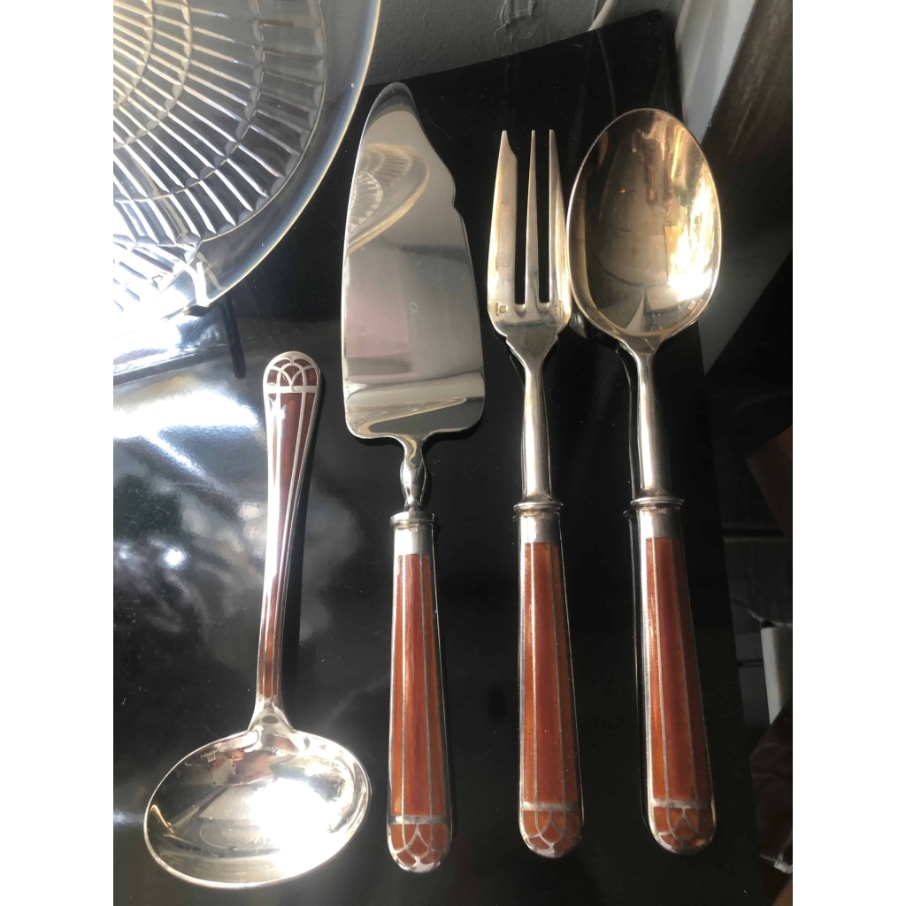 Christofle « Talisman » Box Cutlery Flatware Sienna 112 pièces | Biron Christofle "Talisman" Box Cutlery Flatware Sienna 112 pièces