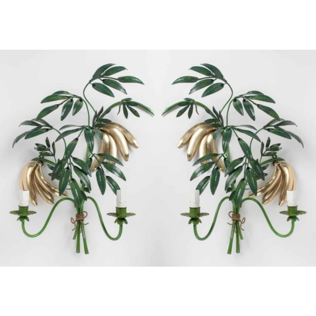 Paire d’Appliques Maison Honoré 1960 | Biron ||||
