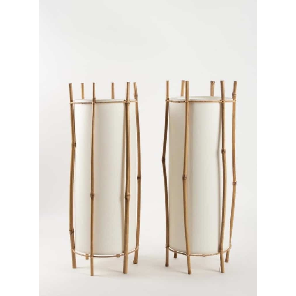 Paire de lampes de Louis Sognot 1950 | Biron Paire de lampes de Louis Sognot 1950