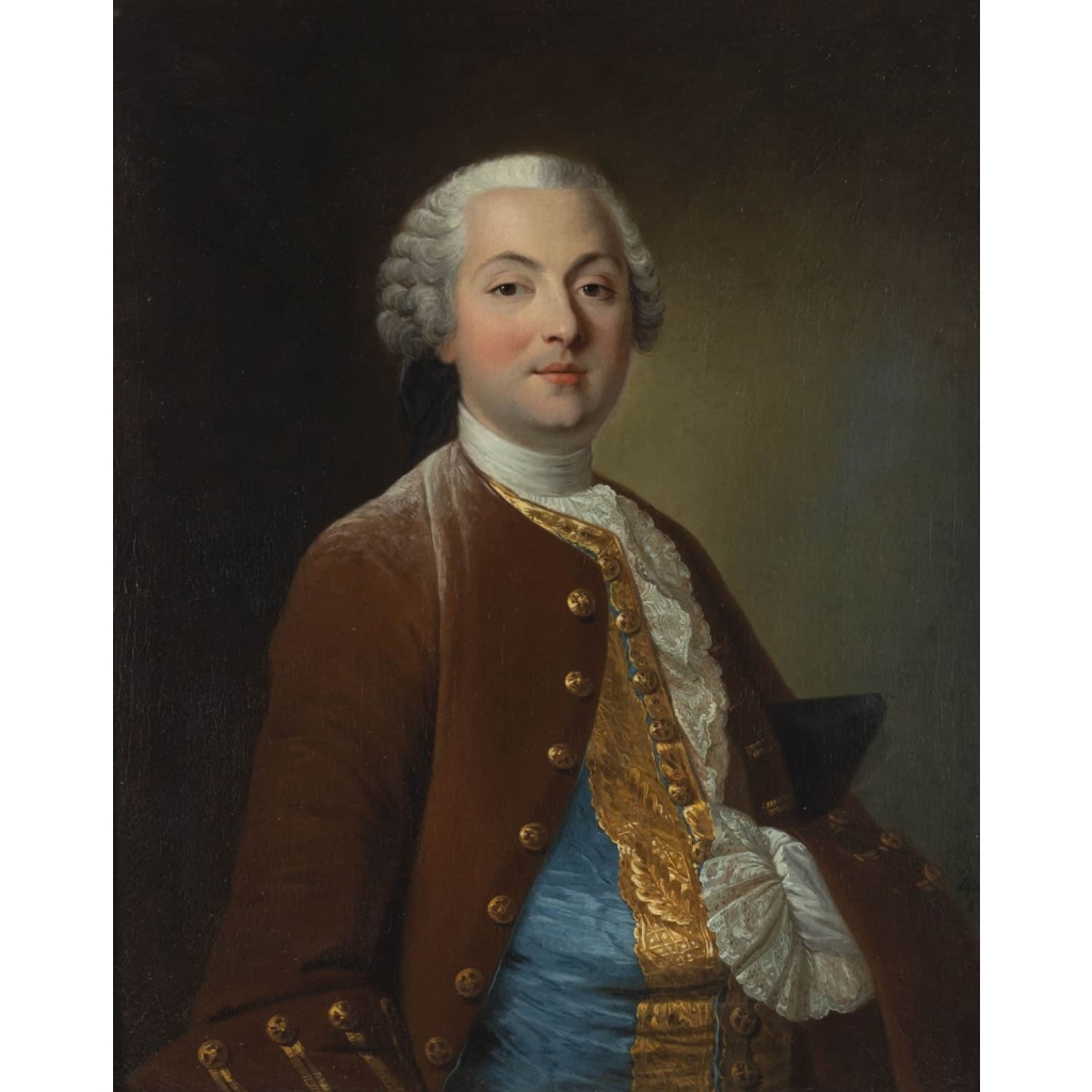Portrait d'un Gentilhomme. Signé Lefèvre XVIII
