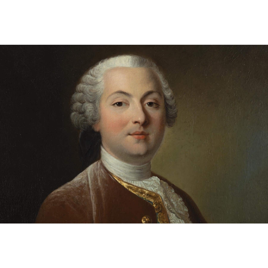 Portrait d'un Gentilhomme. Signé Lefèvre XVIII