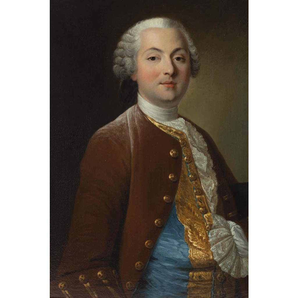 Portrait d'un Gentilhomme. Signé Lefèvre XVIII