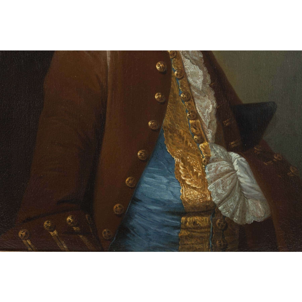 Portrait d'un Gentilhomme. Signé Lefèvre XVIII