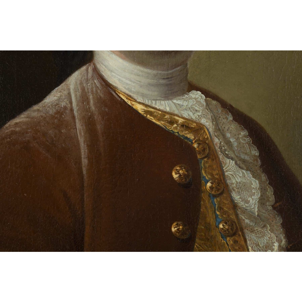 Portrait d'un Gentilhomme. Signé Lefèvre XVIII