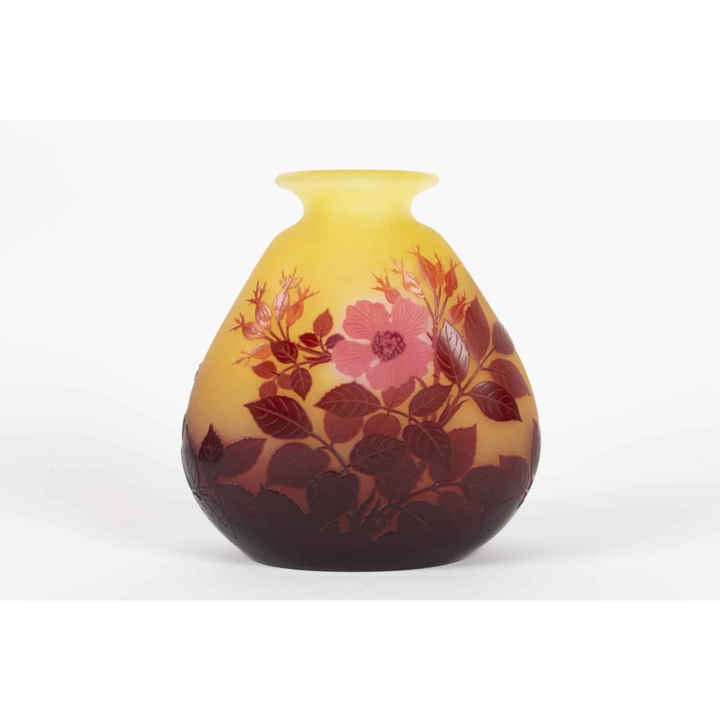 Emile Gallé Vase Panse Aplatie | Biron |||||
