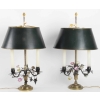 Paire de lampes Bouillotte Louis XVI. XIX ème siècle | Biron ||||||