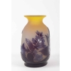 E.Gallé Vase Jaune & Bleu
