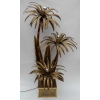 1970′ Lampadaire Palmier, en Laiton Maison Jansen 3 Tétes Style Brutaliste | Biron |||||||||||