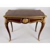 Bureau plat en marqueterie 19e siècle Napoléon III | Biron Bureau plat en marqueterie 19e siècle Napoléon III