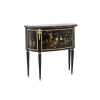 Comelli, Petite commode style Louis XVI, laque décor chinoisant, vers 1950 | Biron Comelli, Petite commode style Louis XVI, laque décor chinoisant, vers 1950