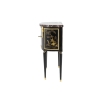 Comelli, Petite commode style Louis XVI, laque décor chinoisant, vers 1950 | Biron Comelli, Petite commode style Louis XVI, laque décor chinoisant, vers 1950
