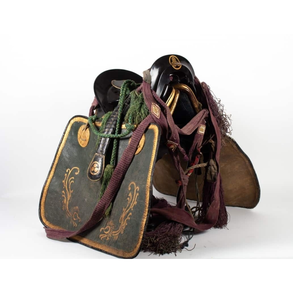 Selle de cheval de l’époque Edo (Kura ou Yamato gura) complète | Biron Selle de cheval de l’époque Edo (Kura ou Yamato gura) complète