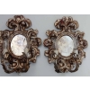 1950′ Paire d Appliques Renaissance Italienne de Style En Bois Argenté | Biron 1950' Paire d Appliques Renaissance Italienne de Style En Bois Argenté