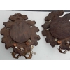 1950′ Paire d Appliques Renaissance Italienne de Style En Bois Argenté | Biron 1950' Paire d Appliques Renaissance Italienne de Style En Bois Argenté