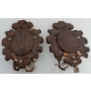 1950′ Paire d Appliques Renaissance Italienne de Style En Bois Argenté | Biron 1950' Paire d Appliques Renaissance Italienne de Style En Bois Argenté