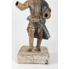 Sculpture polychrome Conquistador Espagne 18e siècle | Biron Sculpture polychrome Conquistador Espagne 18e siècle